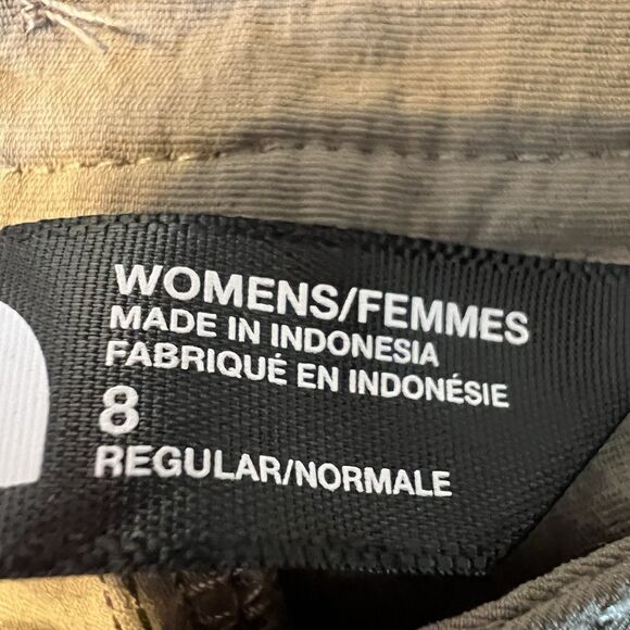 The North Face Nylon Pants Beige Khaki Drawstring Legs Hiking Women’s 8 Regular - Picture 3 of 9